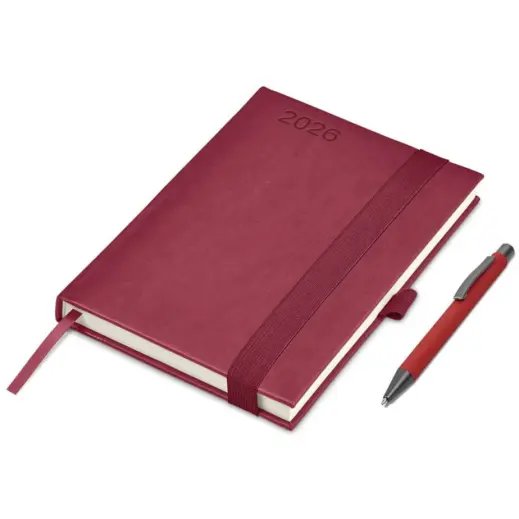 Altitude Advantage A5 2026 Diary & Omega Pen Set Red